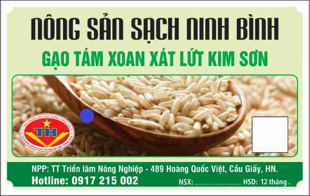 Gạo tám xoan xát lứt Kim Sơn