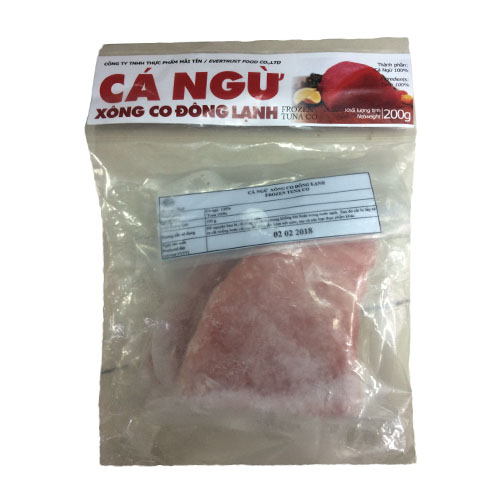 Cá ngừ xông CO đông lạnh cắt steak An Phú 100g