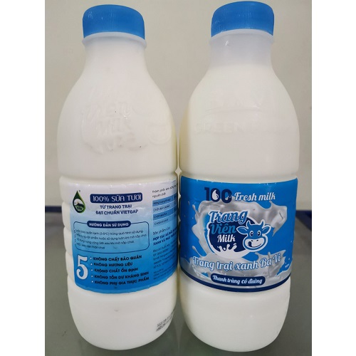 Sữa tươi thanh trùng có đường TRANG VIÊN 900ml