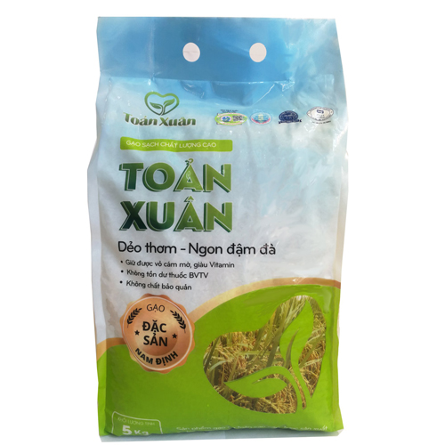 Gạo sạch Toản Xuân 5kg