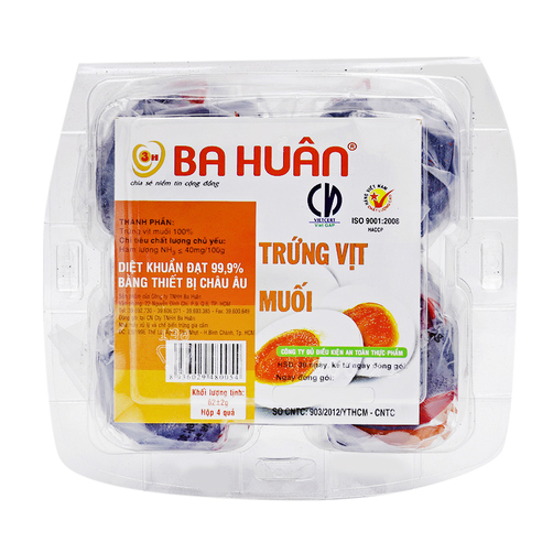 Trứng Vịt muối Ba Huân