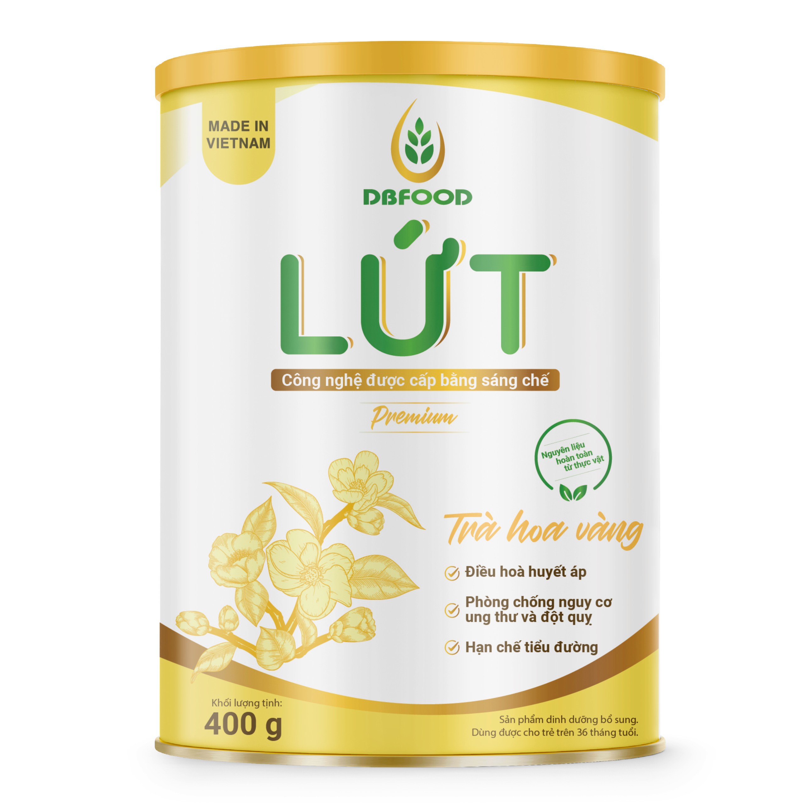 Lứt trà hoa vàng - lon 400g