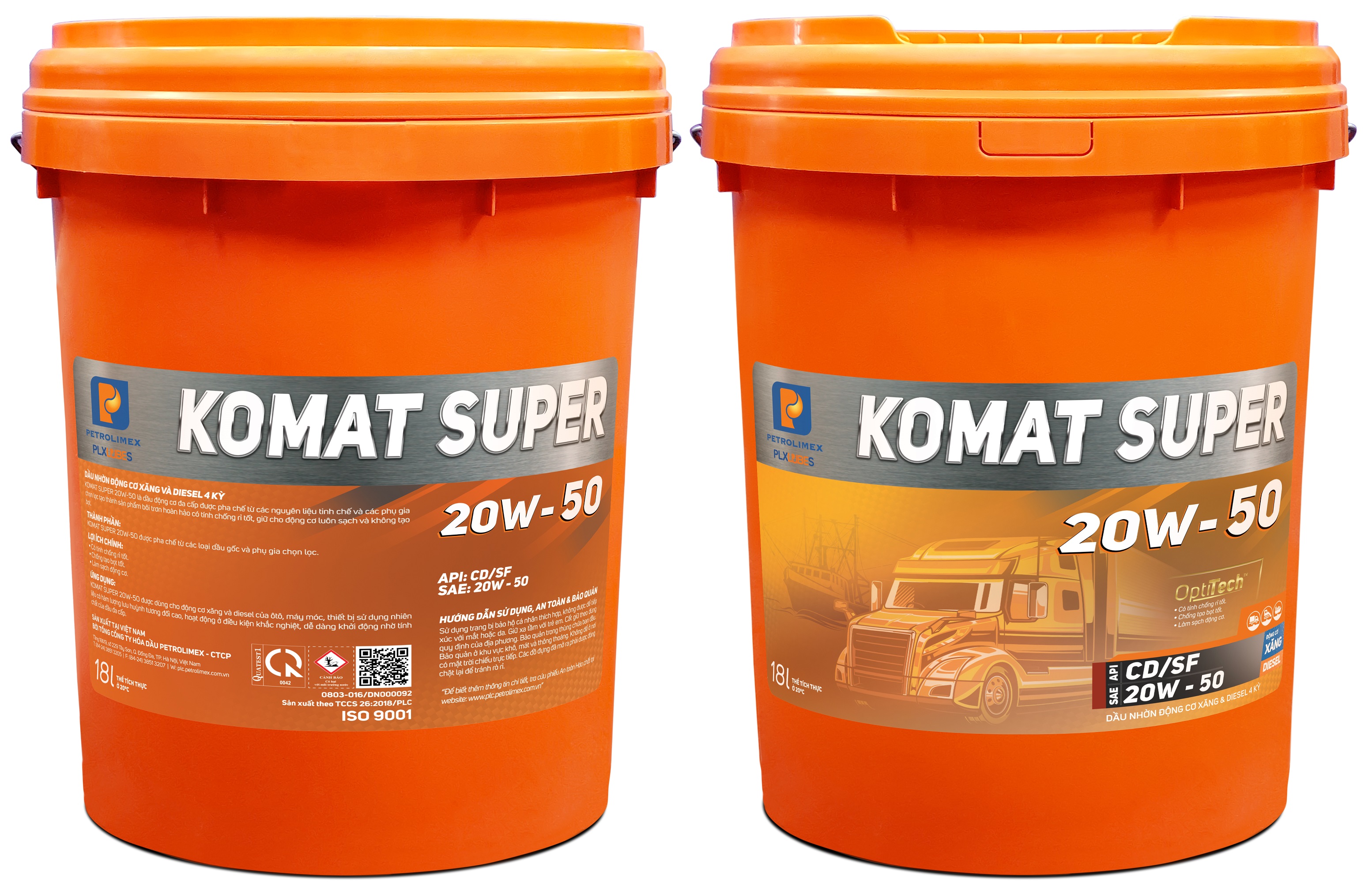 KOMAT SUPER 20W50 - Xô 18L