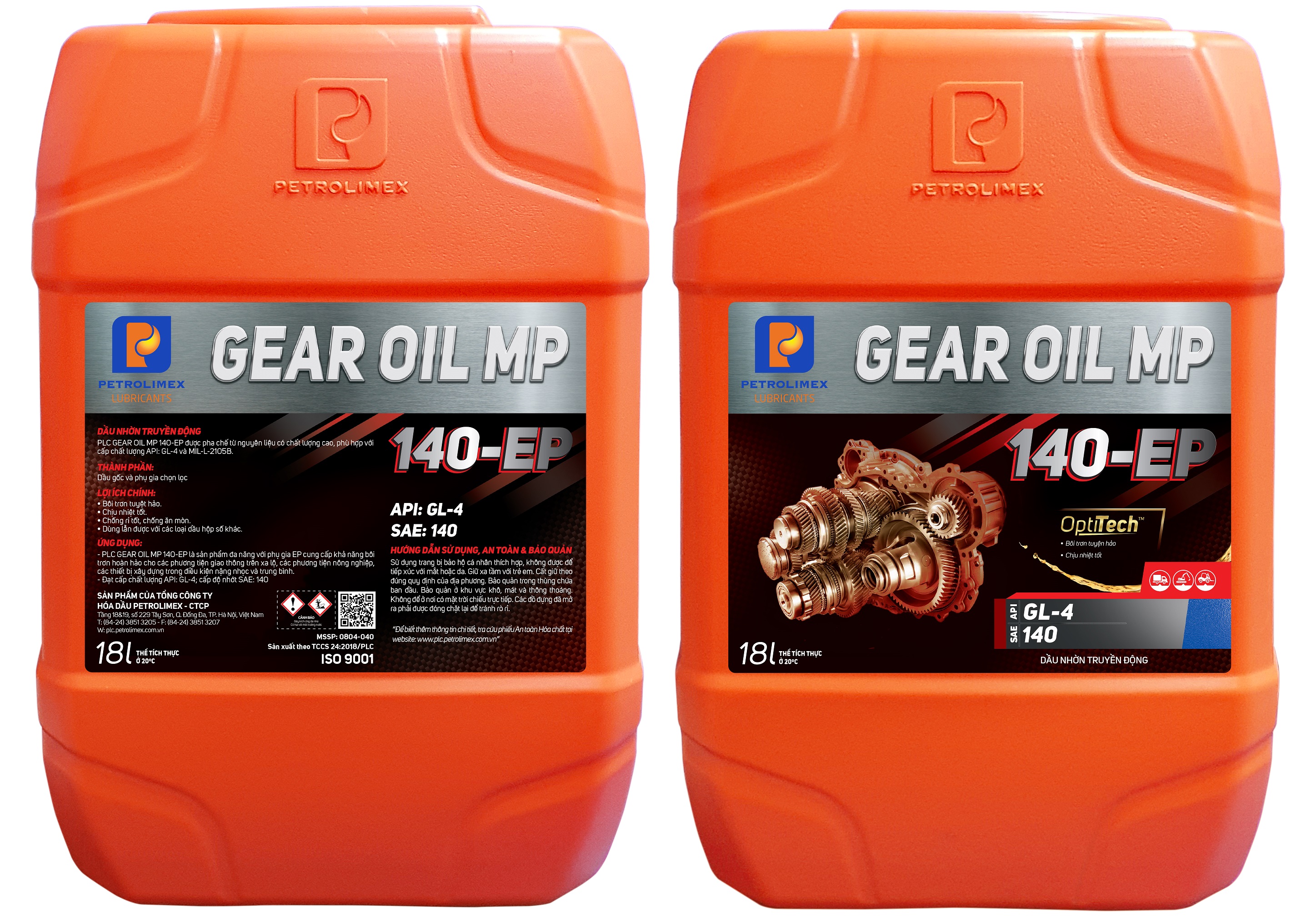 PLC GEAR OIL MP 140 EP - Thùng 18L