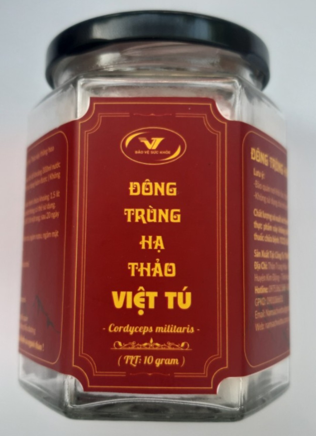 Đông trùng hạ thảo sấy thăng hoa Việt Tú lọ 10g