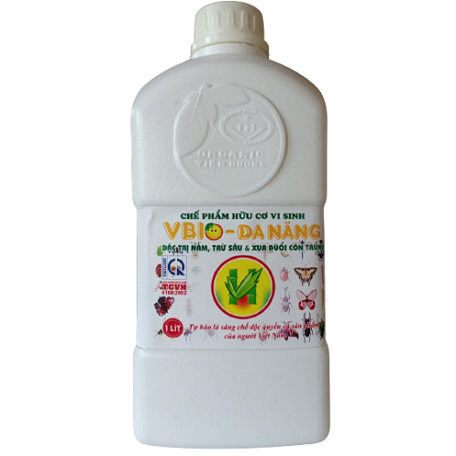 Chế phẩm sinh học VBIO – Đa năng Đặc trị nấm, trừ sâu và xua đuổi côn trùng 1 lít